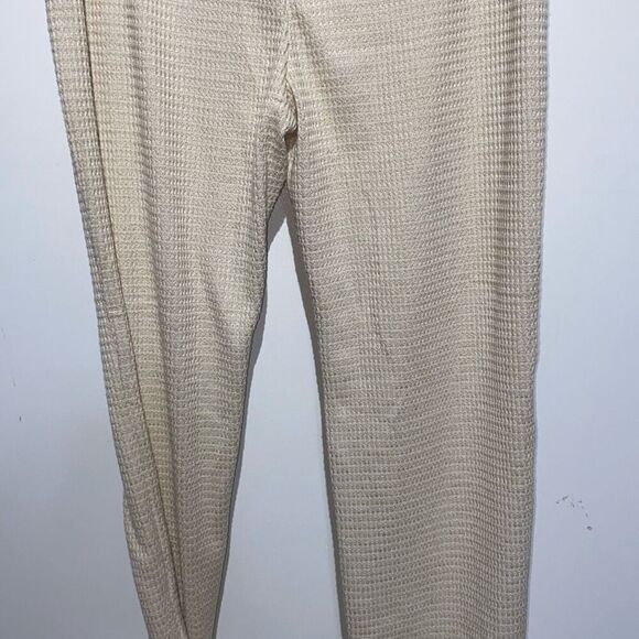 Gilly Hicks Women's Cream Waffle Knit Elastic Waist Jogger Pants Size XS NWT - Picture 6 of 11
